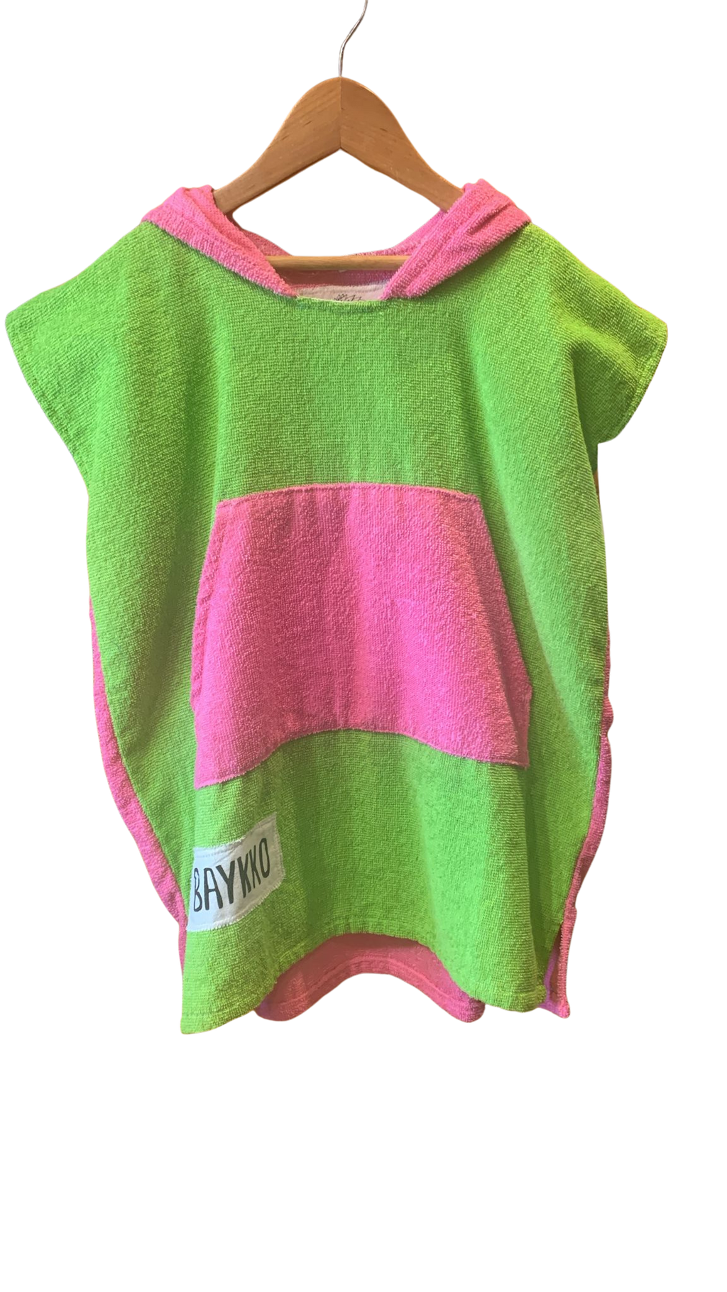 Poncho kids - Verde/Rosa 1707096000024390989 #1