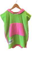 Poncho kids - Verde/Rosa 1707096000024390989 #1