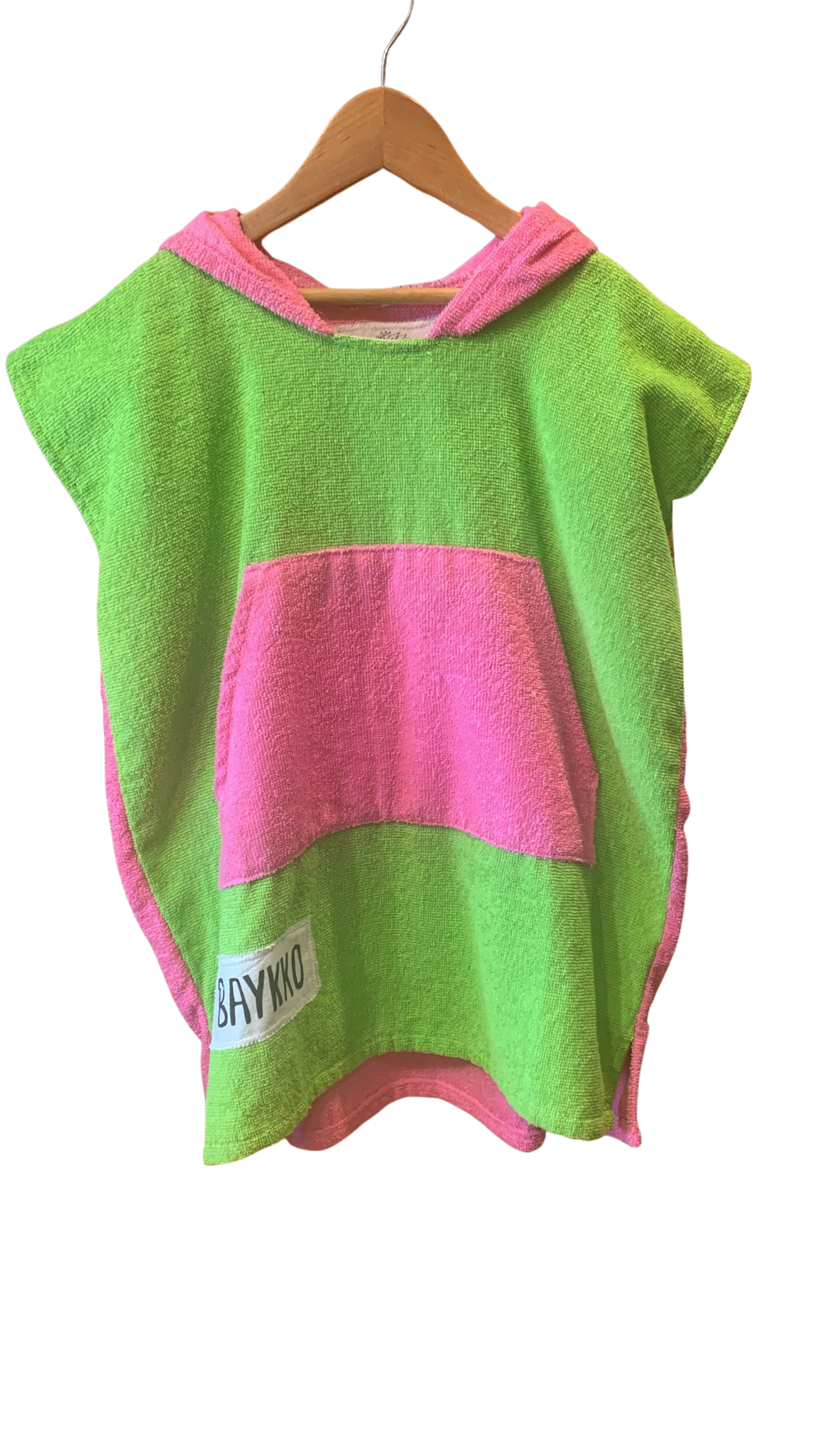 Poncho kids - Verde/Rosa 1707096000024390989 #1