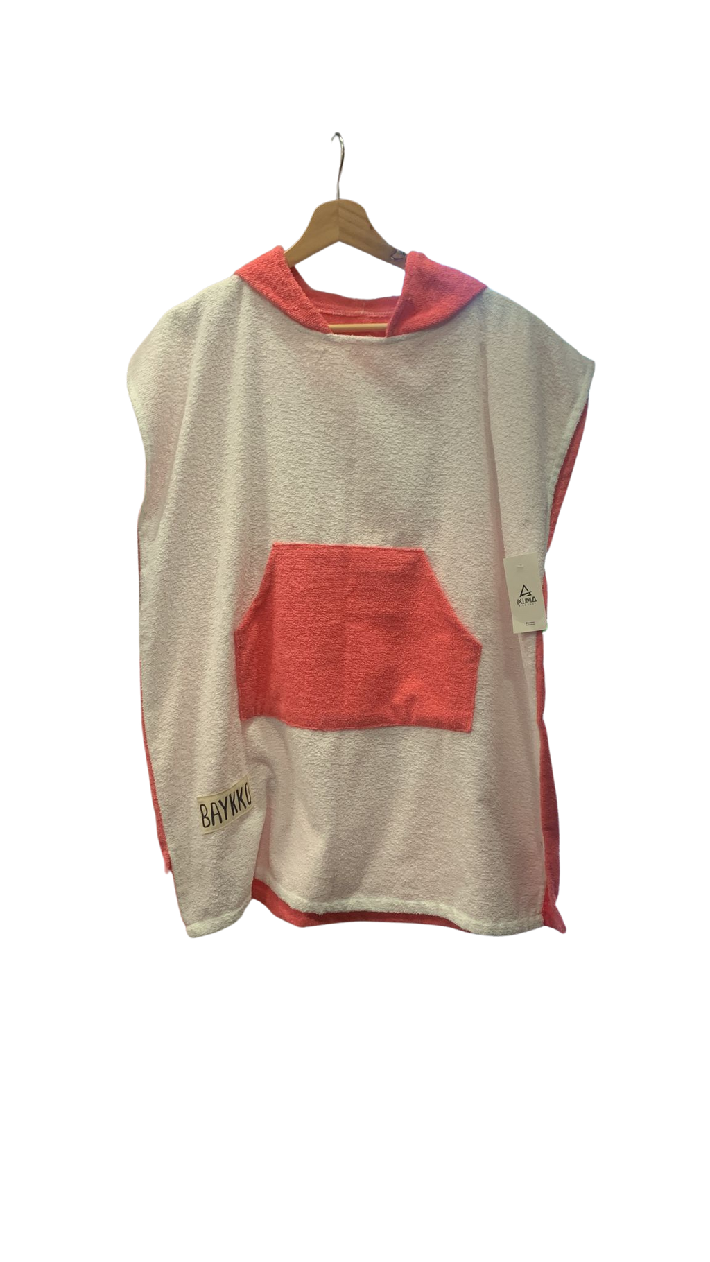 Poncho kids - Coral/Blanco 1707096000024390993 #1