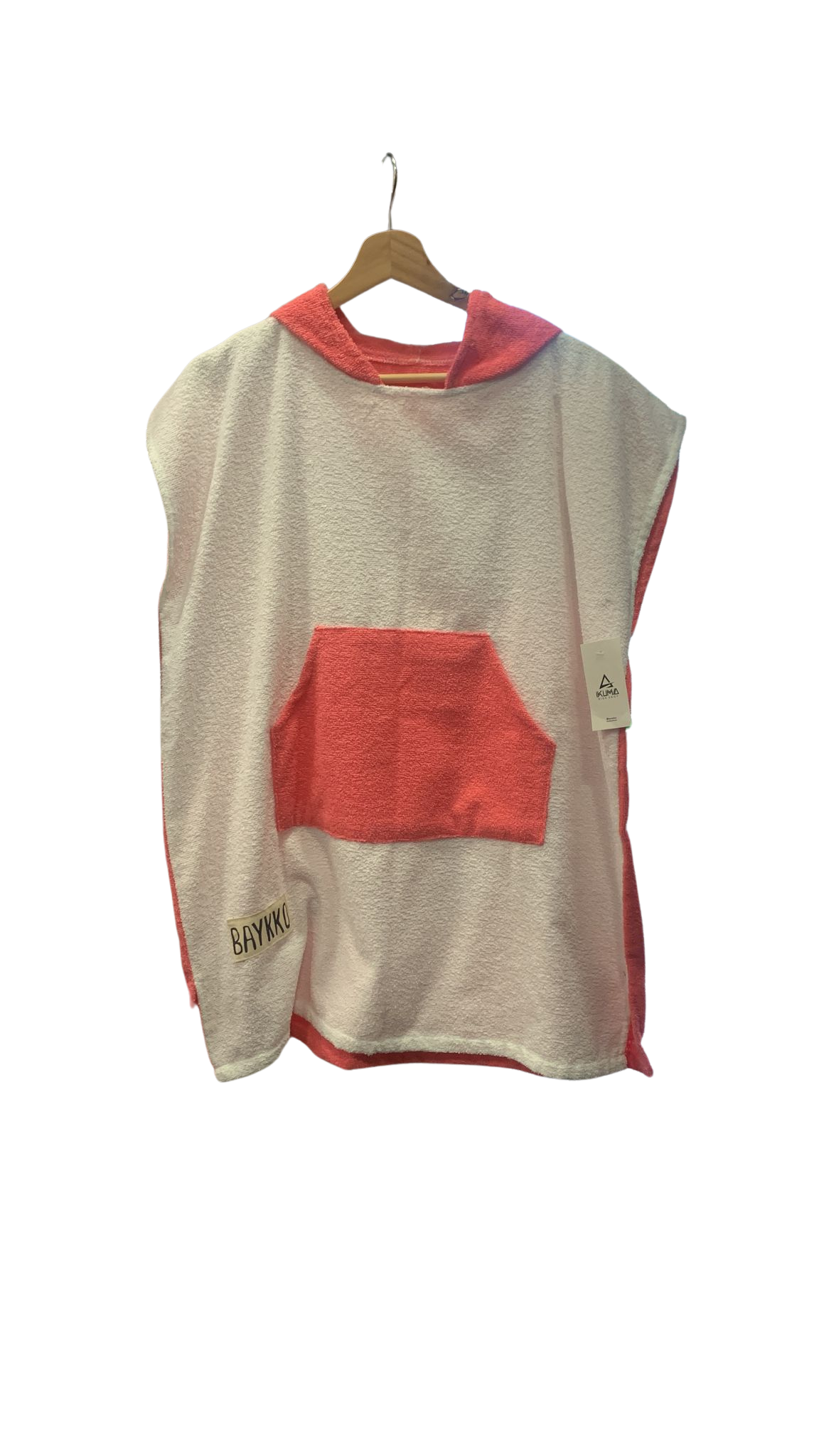 Poncho kids - Coral/Blanco 1707096000024390993 #1