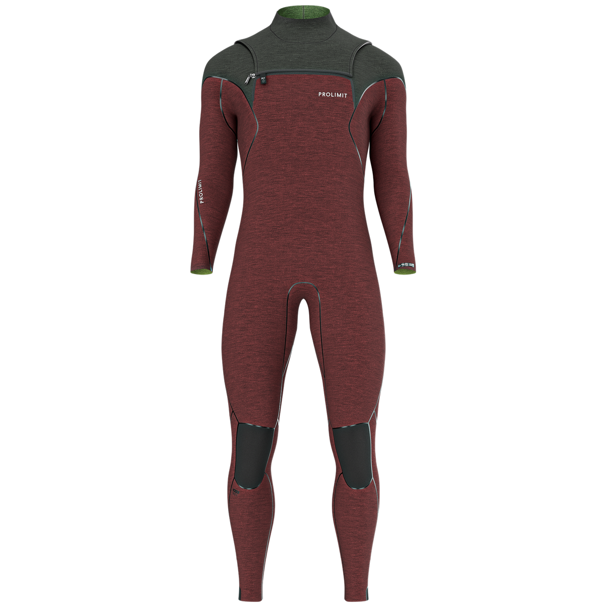 Mercury Steamer Freezip 4/3 FTM TR - Black/burgundy 1707096000034391667 #2