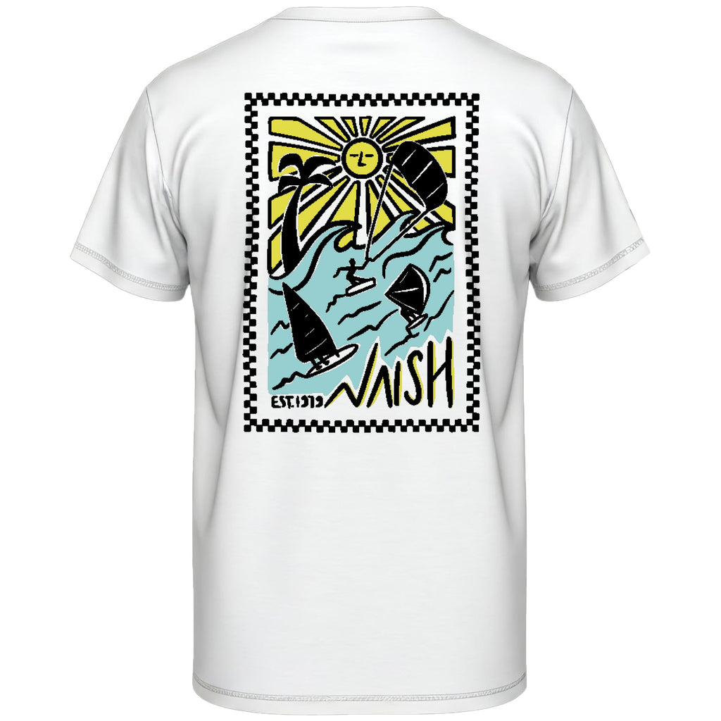 Loose Fit T-Shirt Wave Riders - White 1707096000106951491 #2