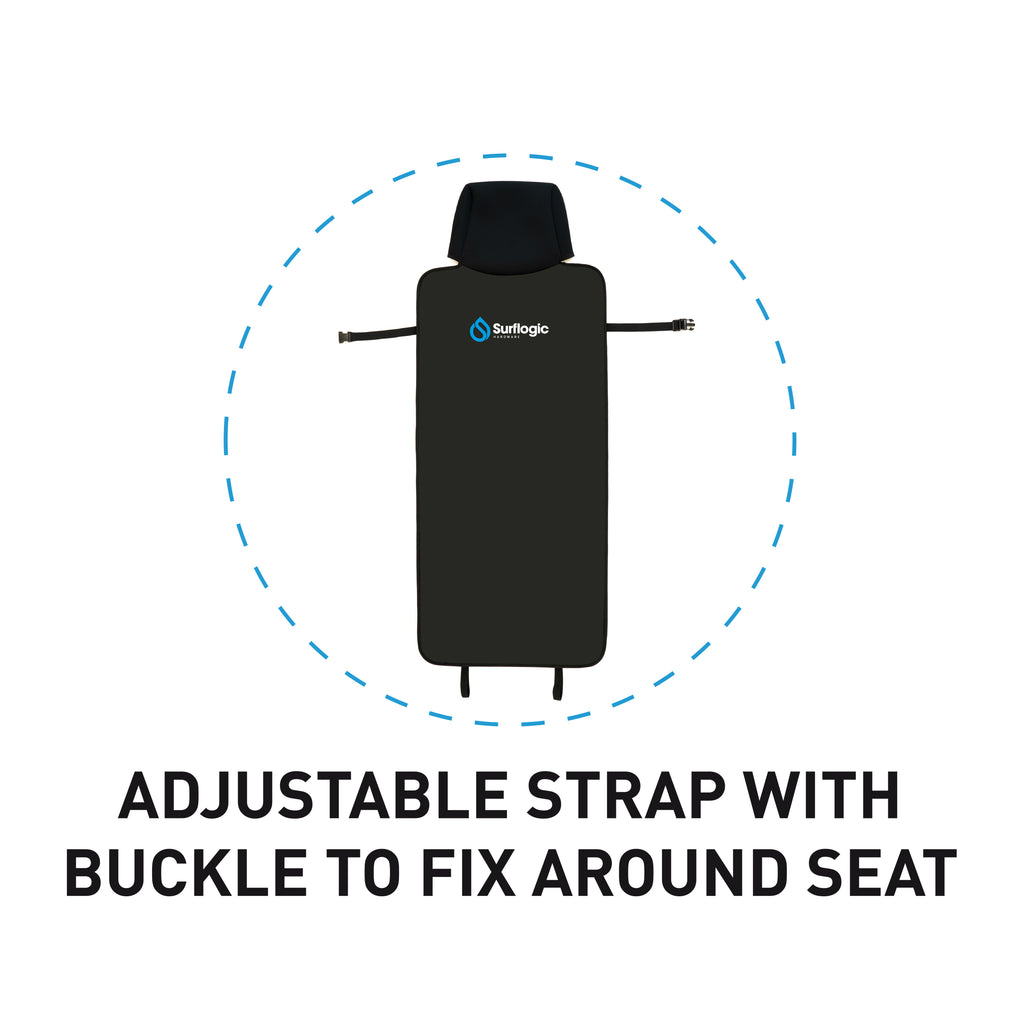 Car seat cover Single Neoprene black 1707096000022151199 #3