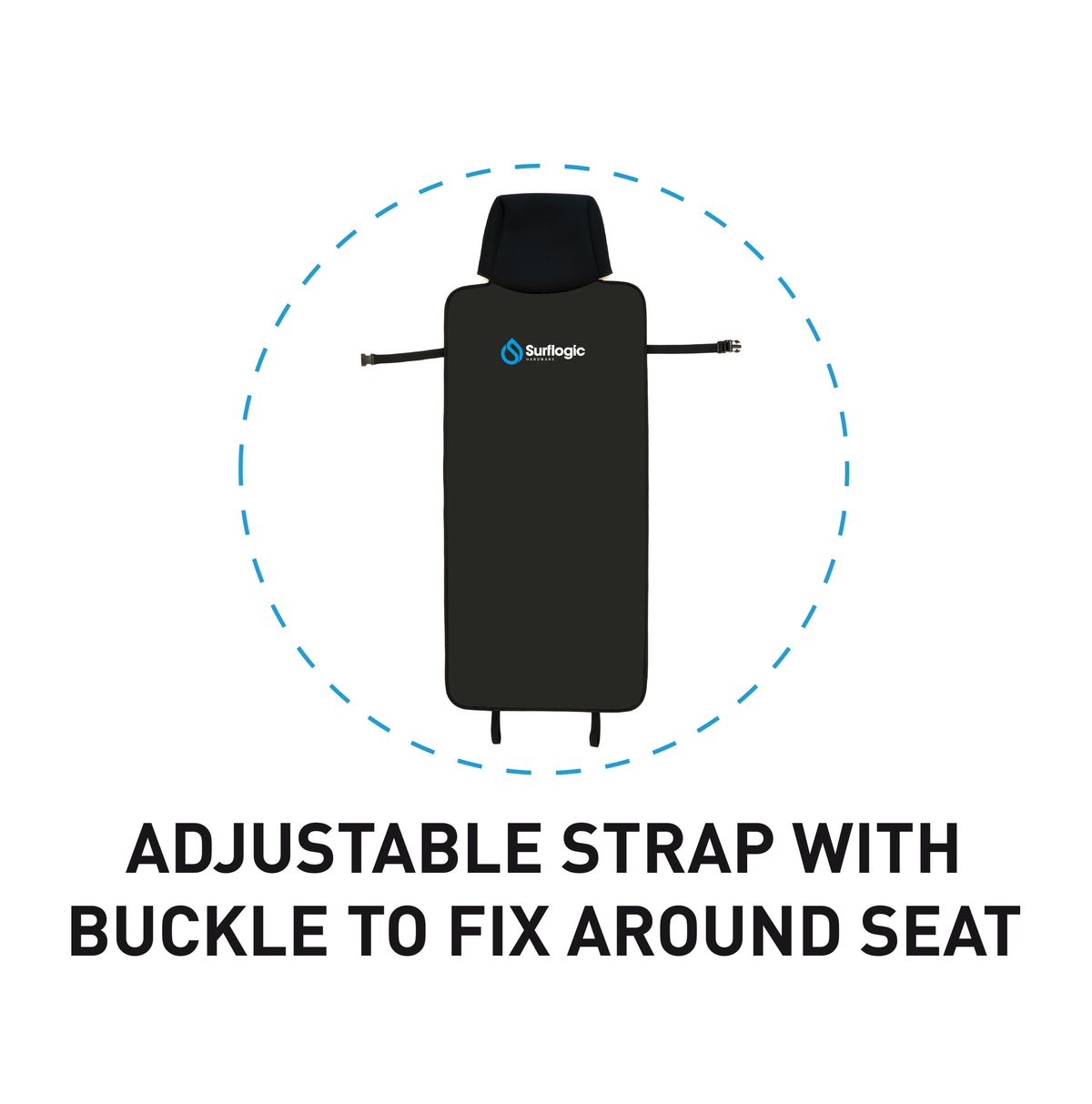 Car seat cover Single Neoprene black 1707096000022151199 #3