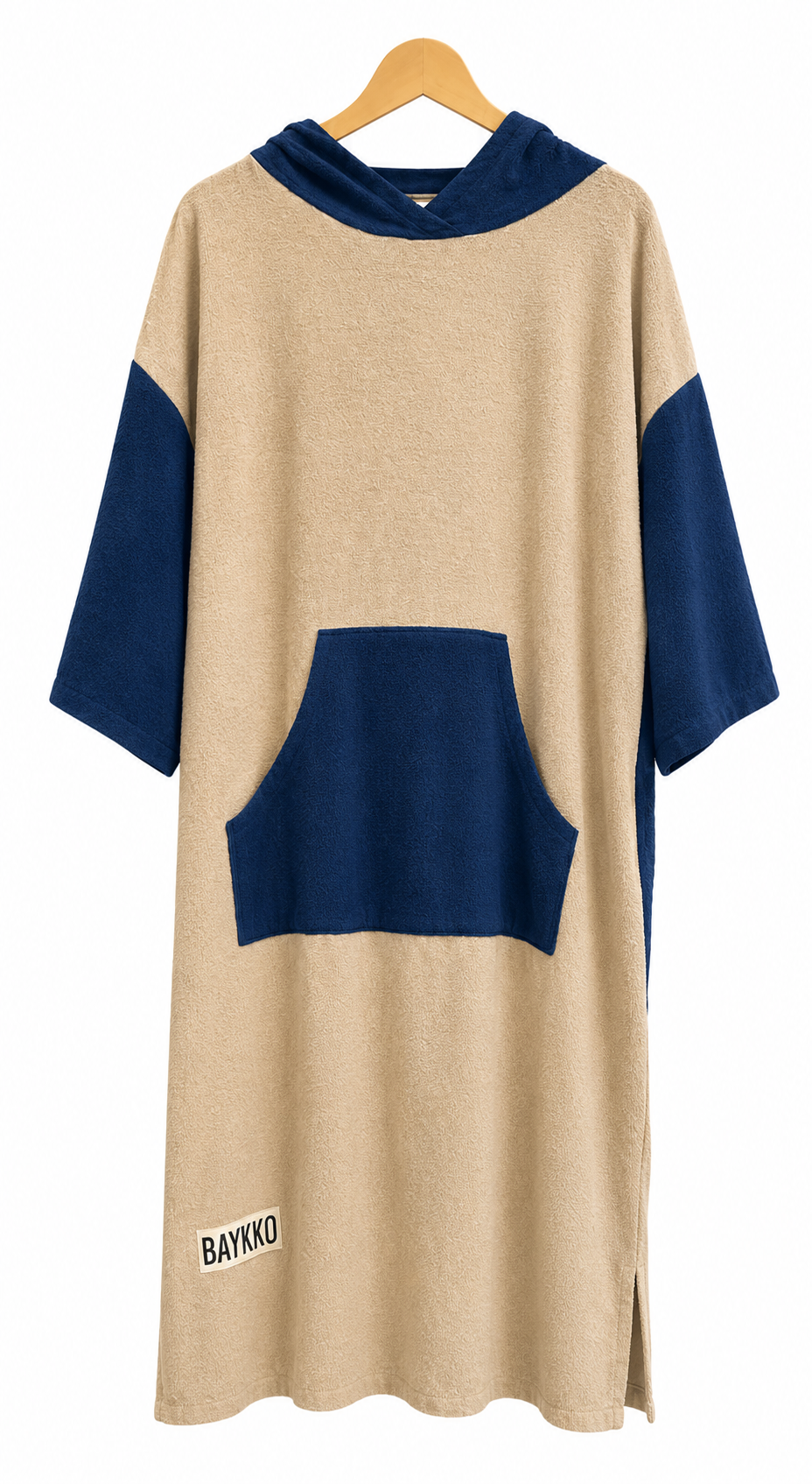 Poncho Fino - Combinado Azul/Beige 1707096000016968798 #1