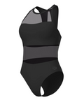 WOMEN'S MESH PANELS SWIMSUIT - Black 1707096000106341049 #1