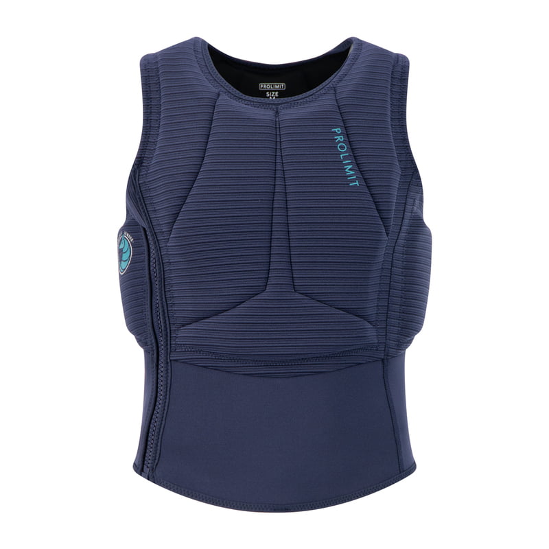 402.63092.020 | Womens Flare Vest Half Padded Side Zip | 36/s | Navy/Turquise | | Mujer | Prolimit