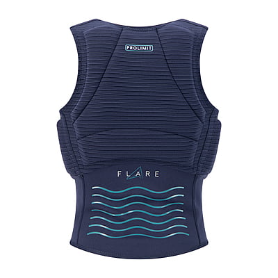 402.63092.020 | Womens Flare Vest Half Padded Side Zip | 34/xs | Navy/Turquise | | Mujer | Prolimit